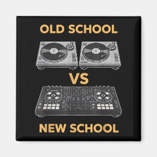 Old School Vs New School Dj Plattenspieler Vs Magnet