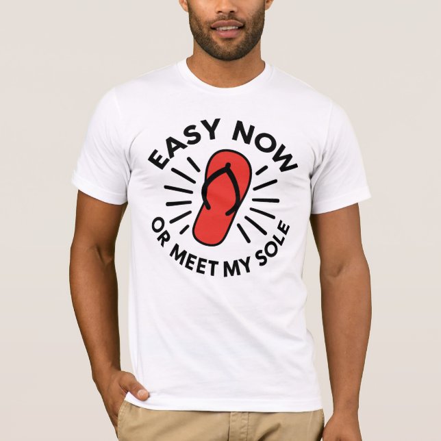 Old School Warning Humor T-Shirt (Vorderseite)