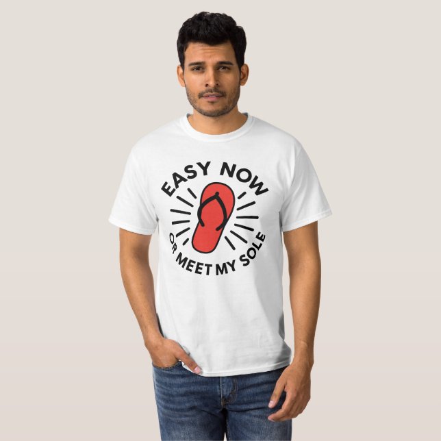 Old School Warning Humor T-Shirt (Vorne ganz)