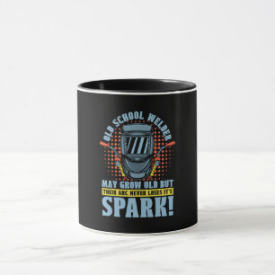 Old School Welder Welding Career Weld Metal Eisen Tasse