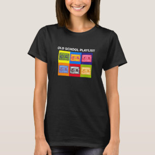 Old School-Wiedergabeliste Kassette Vintage Radio T-Shirt