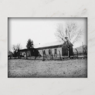 Old Schoolhouse 1885 (Foto 1933) Postkarte