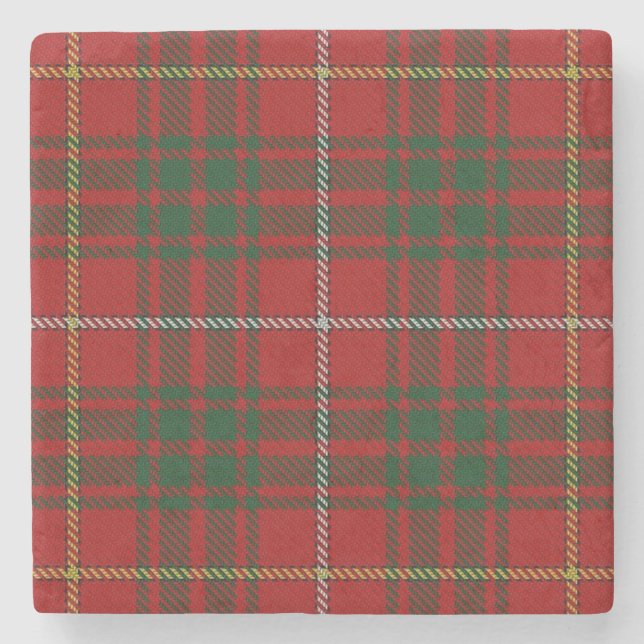 Old Schotten Tavern Clan Bruce Tartan Steinuntersetzer (Vorderseite)