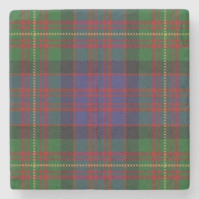 Old Schotten Tavern Clan Carnegie Tartan Steinuntersetzer (Vorderseite)