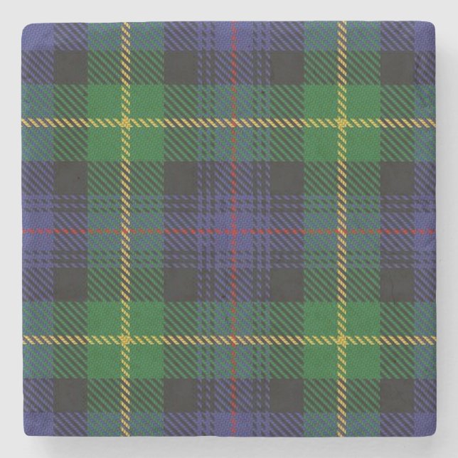 Old Schotten Tavern Clan Farquharson Tartan Steinuntersetzer (Vorderseite)