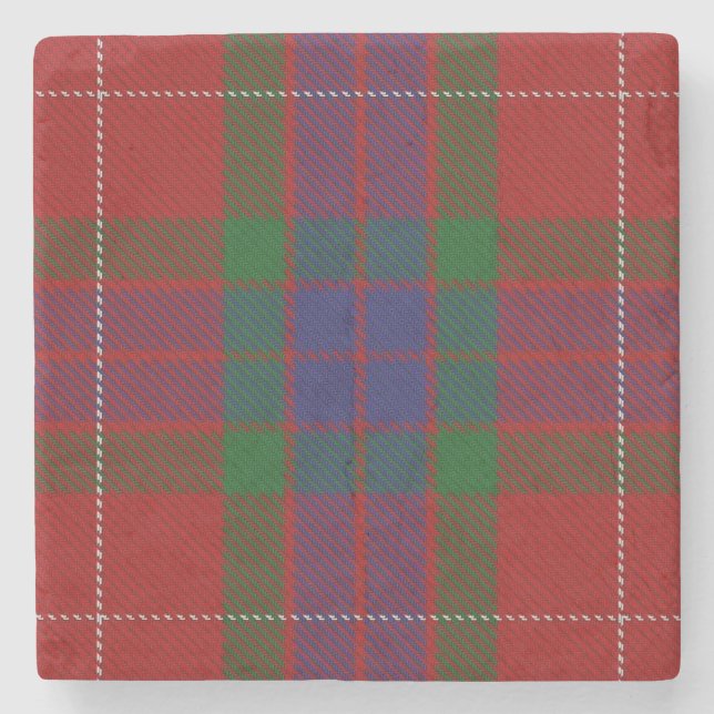 Old Schotten Tavern Clan Fraser Tartan Steinuntersetzer (Vorderseite)