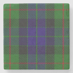 Old Schotten Tavern Clan Gunn Tartan Steinuntersetzer
