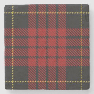 Old Schotten Tavern Clan MacQueen Tartan Steinuntersetzer