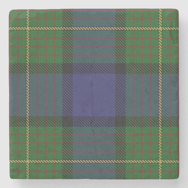 Old Schotten Tavern Clan Muir Tartan Steinuntersetzer (Vorderseite)