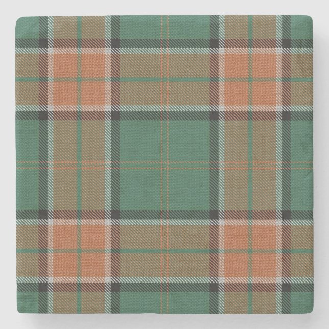 Old Schotten Tavern Clan Pollock Tartan Steinuntersetzer (Vorderseite)