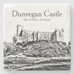 Old Scotland Dunvegan Castle Isle of Skye Steinuntersetzer