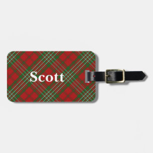 Old Scotsman Clan Scott Tartan Gepäckanhänger