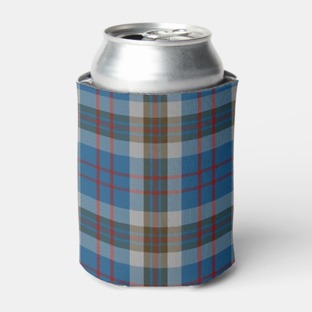 Old Scotsman Clan Thompson Blue Gray Tartan Dosenkühler (Kanne Vorderseite)