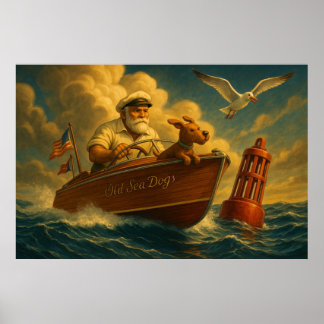 Old Sea Dogs: a sailor and his trusty canine Poster