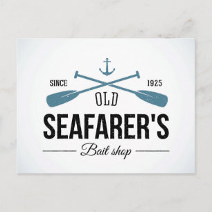 Old Seafarers Bait Shop Postkarte