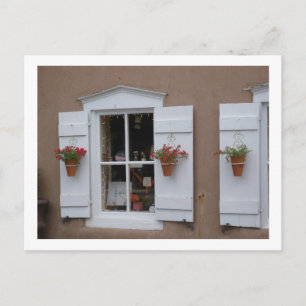 Old Shutter Windows Santa Fe New Mexico Postkarte