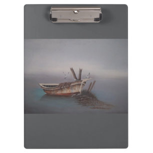 Old Skiff Clipboard Klemmbrett