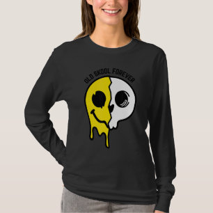 Old Skool Forever Skull Gesicht Original Raver Rav T-Shirt