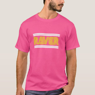 Old Skool Raver, Raver, Rave Dance Music T-Shirt