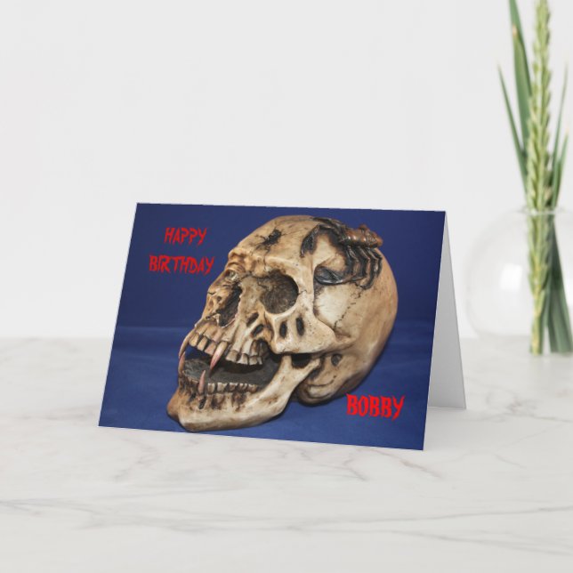 Old Skull Birthday Card Karte (Vorderseite)
