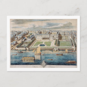 Old Somerset House am Strand, graviert von Jean Postkarte