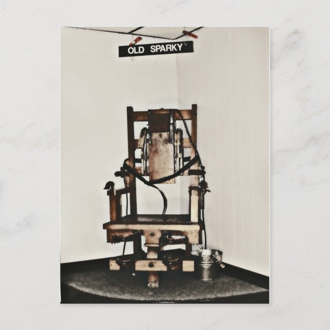 Old Sparky Postkarte (Vorderseite)