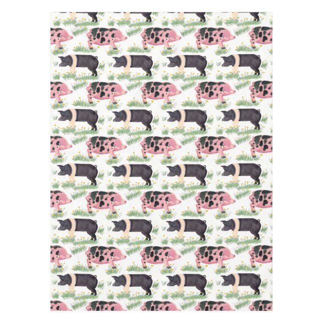 Old Spot Pig Blanket Tischdecke (Vorderseite)