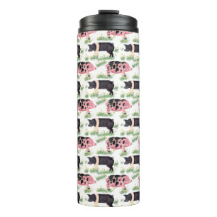 Old Spot Pig Travel Mug - Farm Inspiriert Whimsica Thermosbecher