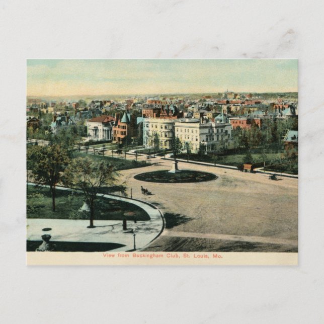 Old St. Louis MO Panoramic view Postkarte (Vorderseite)