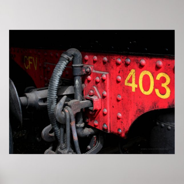 Old Steam Train Le Mastrou 403 Steam Motor Poster (Vorne)