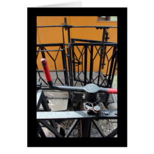 Old Steam Train Le Mastrou Wagenkastenkarte