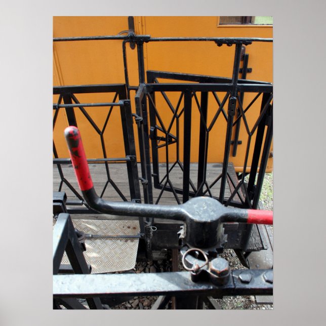 Old Steam Train Le Mastrou Wagon Crank Poster (Vorne)