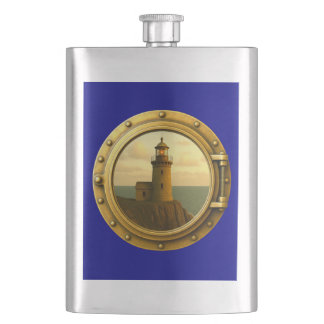 Old Stone Lighthouse Classic Flask Flachmann