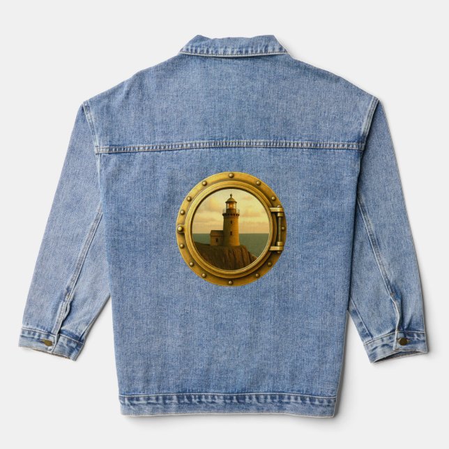 Old Stone Lighthouse Denim Jacket Jeansjacke (Rückseite)