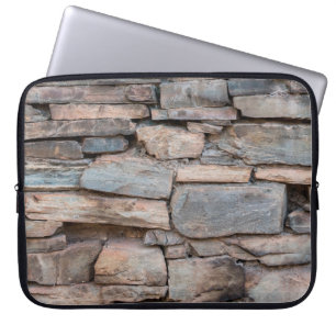 Old stone wall texture backgroundabstract, antique laptopschutzhülle
