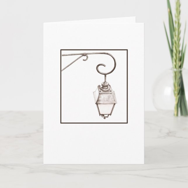 Old Street Light Card Karte (Vorderseite)