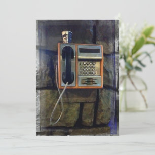 Old Street Telefon Feiertagskarte