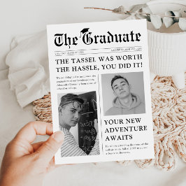 Old Style Newspaper Abschluss Ankündigung