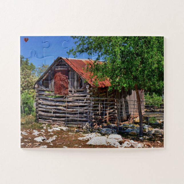 Old Texas Barn Puzzle (Horizontal)