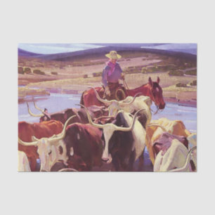 "Old Texas" von W Herbert Dunton Seidenpapier