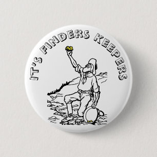 Old Time Gold Prospector Button