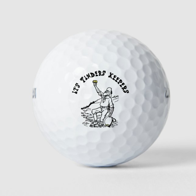 Old Time Gold Prospector Golfball (Vorderseite)