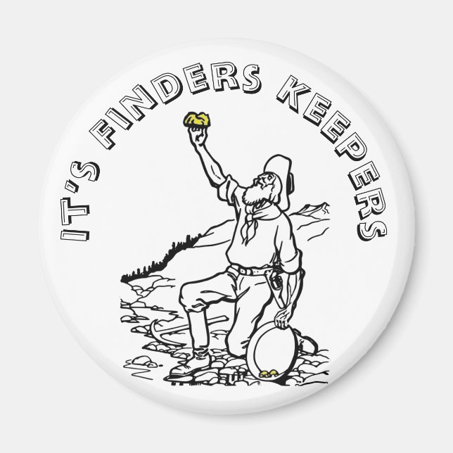 Old Time Gold Prospector Magnet (Vorne)