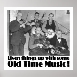 Old Time Music Poster