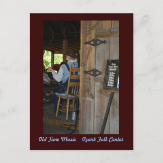 Old Time Music - The Fiddler Postkarte
