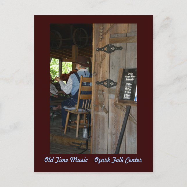 Old Time Music - The Fiddler Postkarte (Vorderseite)
