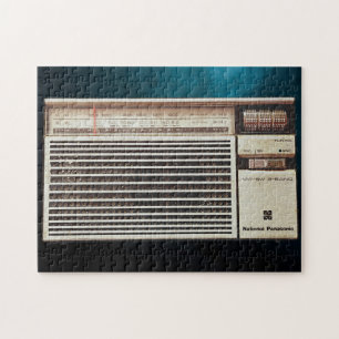 Old Time Radio Music Lover Vintager Retro Cooler S Puzzle