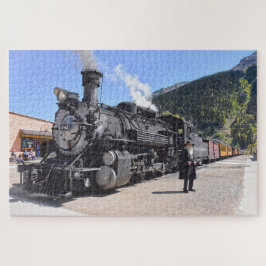Old Timer am Silverton, Colorado, Bahnhaltestelle Puzzle