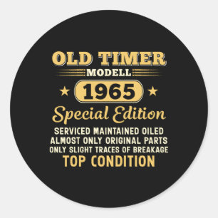 Old Timer Modell 1965 Sonderedition Runder Aufkleber