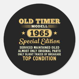 Old Timer Modell 1965 Sonderedition Runder Aufkleber